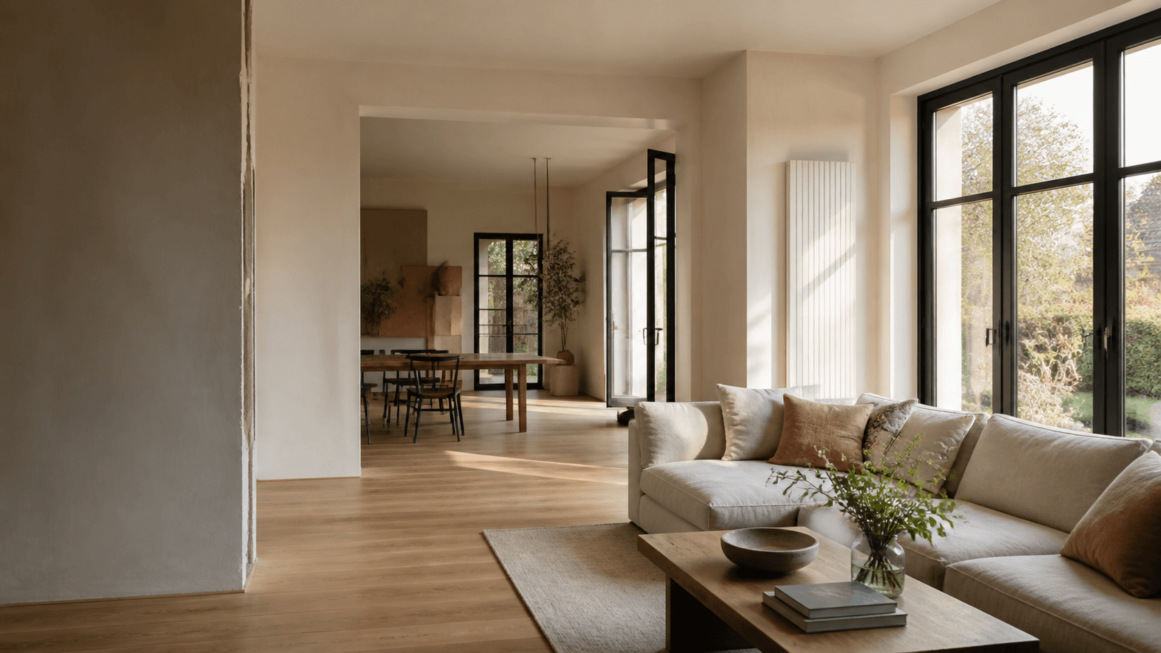 Intérieur lumineux illustrant un projet de rénovation intérieure