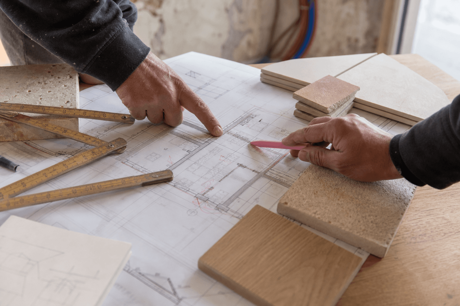 Lecture de plans et préparation d’un projet de bâtiment